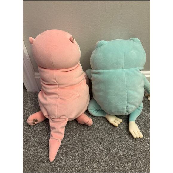 shinada global pink otter and frog set large - Picture 2 of 2